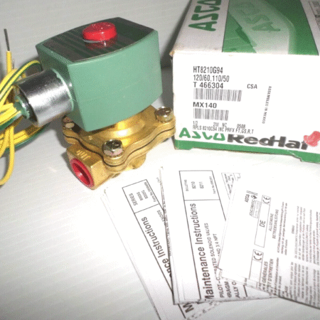 ⭐NEW IN BOX⭐ASCO RED HAT HT8210G94 2-Way NC SOLENOID VALVE 1/2" 120Vac
Opens in a new window or tab