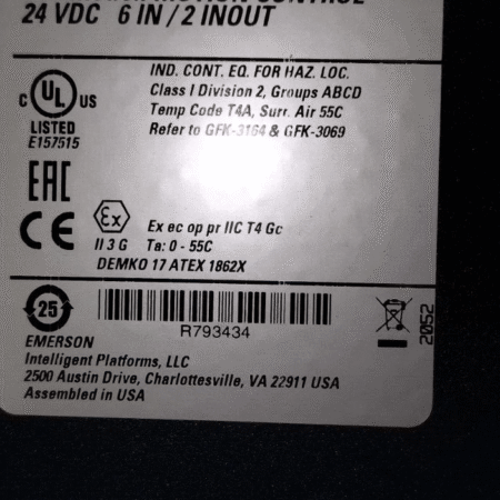 IC695PMM345-aaaa EMERSON PACMOTION CONTROL