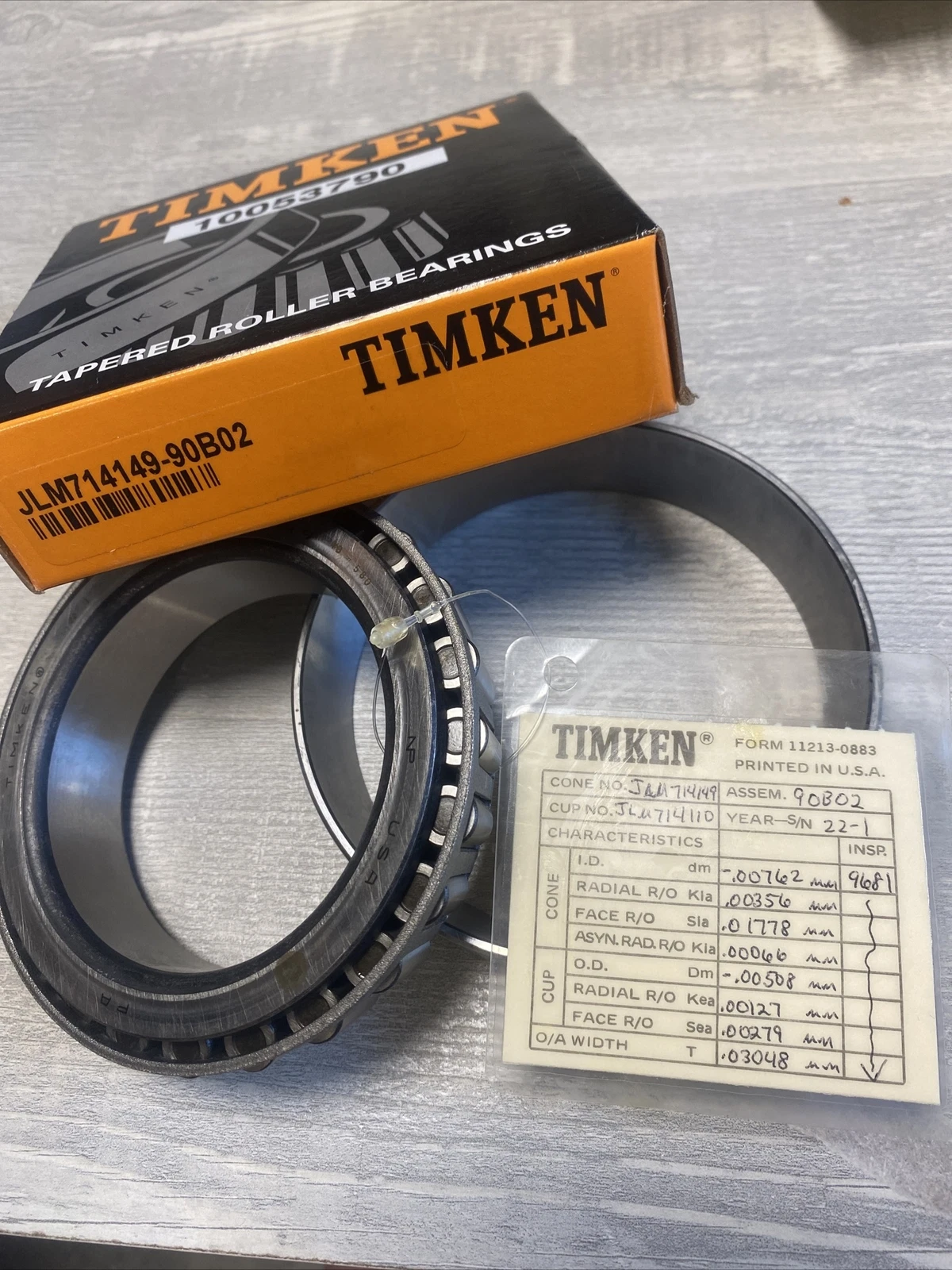 TIMKEN JLM71414990B02 TAPERED ROLLER BEARINGS, NEW Opens in a new window or tab 2 JLM71414990B02 0