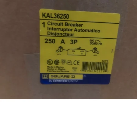 SQUARE D KAL36250 CIRCUIT BREAKER NEW IN ORIGINAL BOX