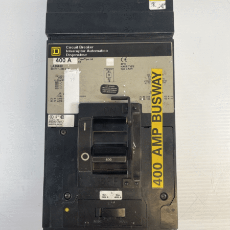 SQUARE D LA36400 I-LINE CIRCUIT BREAKER 400A 600V 3POLE Used