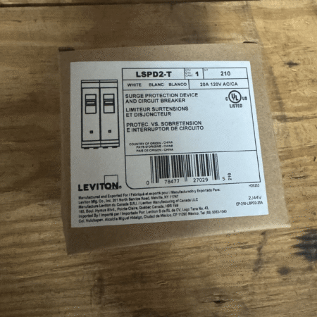 Lot of 3 Leviton 20 amp LSPD2-T Circuit Breaker/ Surge Protection Device NEW
