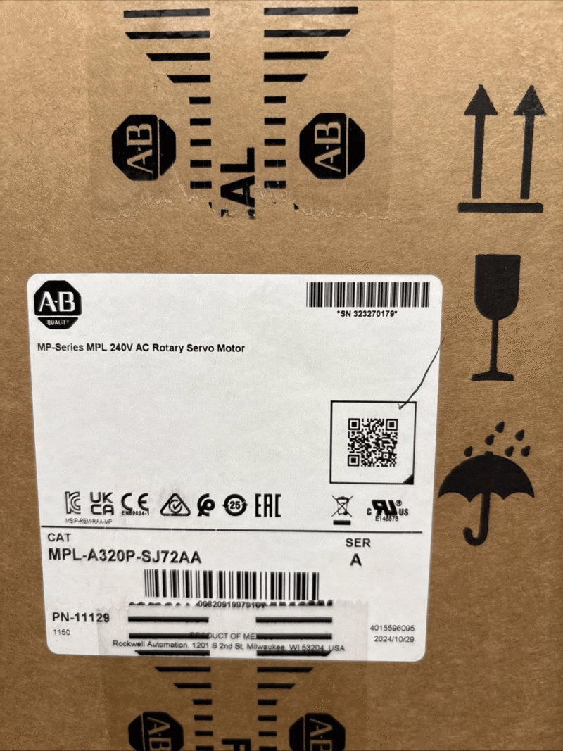 **brand New** MPL-A320P-SJ72AA Servo Motor Allen Bradley (Free Shipping )