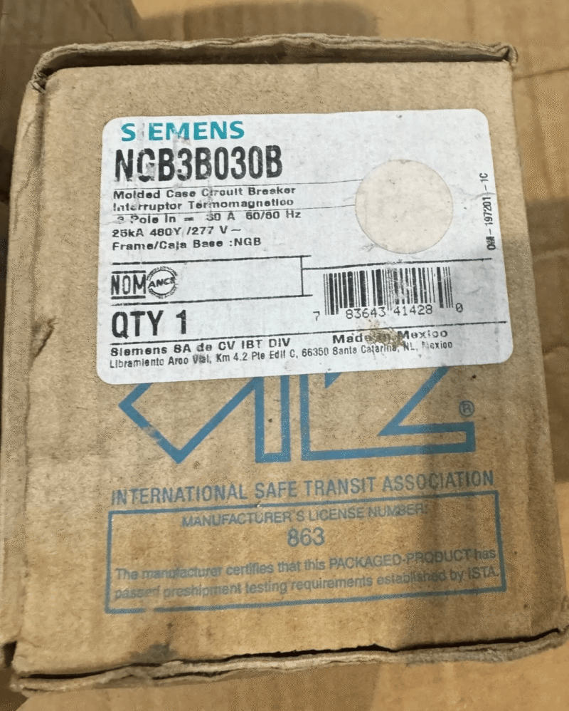 NEW Siemens NGB NGB3B030B 3 Pole 30 Amp 600V 480v Circuit Breaker NIB