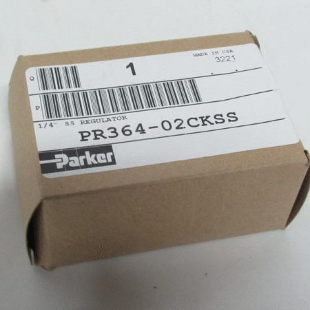 Parker PR364-02CKSS Regulator 300PSIG MAX Inlet NEW
Opens in a new window or tab