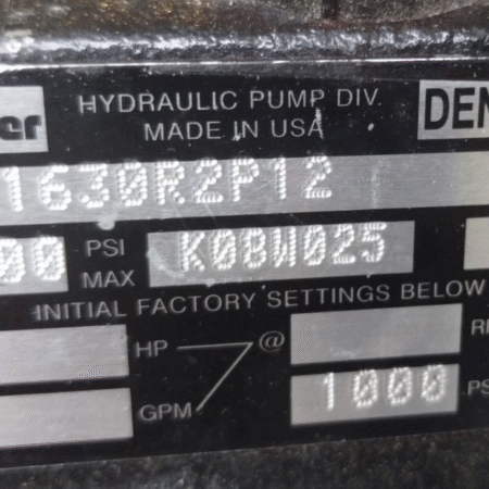 Denison PVP1630R2P12 Hydraulic Pump Parker NEW Open Box 3000psi 1000rpm
Opens in a new window or tab