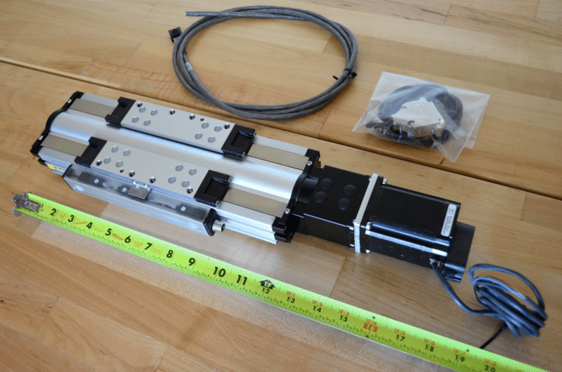 Parker 404XR Precision Linear Ballscrew Actuator + Lin Nema23 Stepper + Encoder