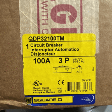NEW Square D QDP32100TM 100Amp 240V 3 Pole Circuit Breaker