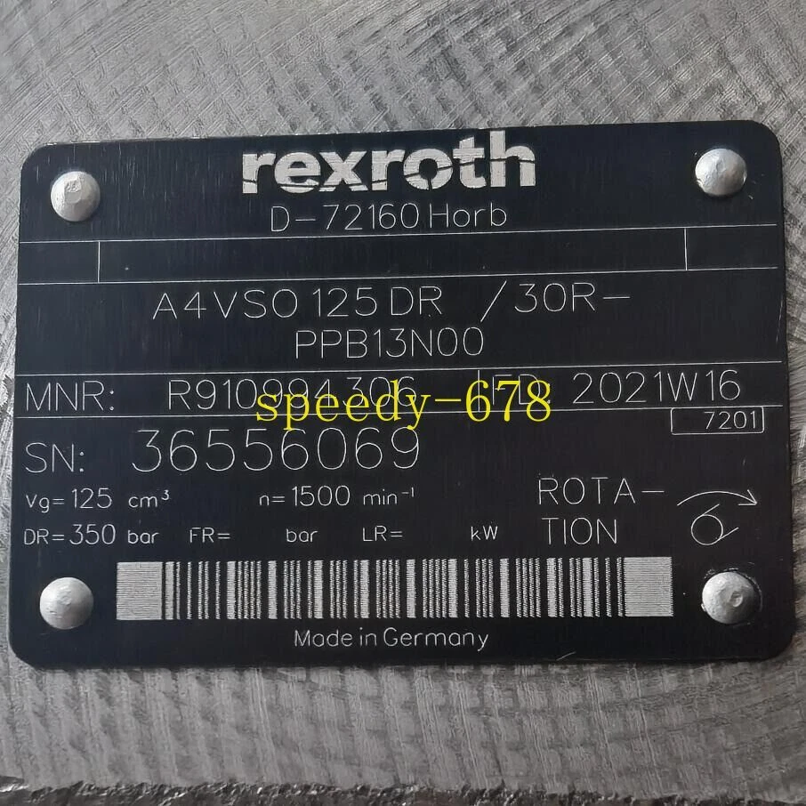 R910994306 A4VSO 125 DR /30R-PPB13N00 pump NEW
Opens in a new window or tab