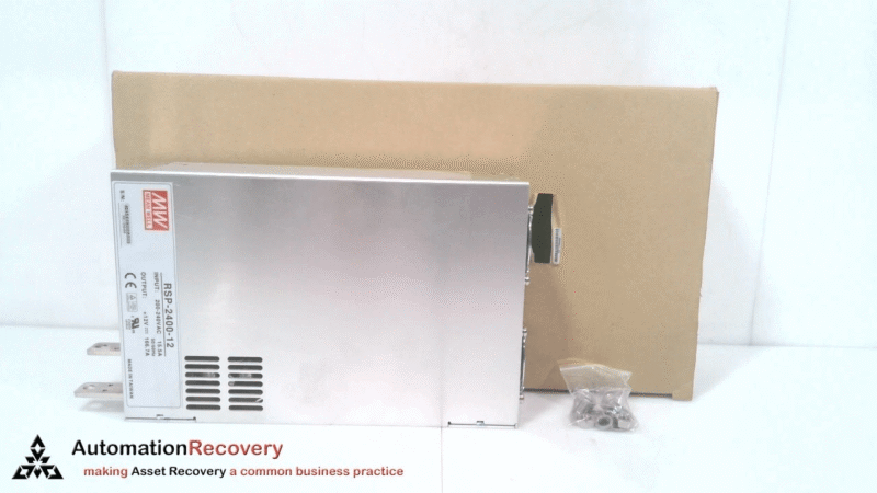 MEAN WELL RSP-2400-12, SINGLE OUTPUT POWER SUPPLY, AC/DC CONVERTER, NEW #327605