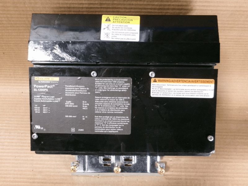 NEW Square D PowerPact SL SL1200P6 3 Pole 1200 Amp 600V Sub Feed Lug Kit NTO