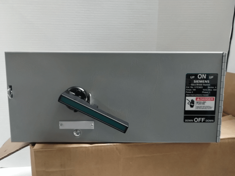 V7E3603 Siemens Vacu-Break 100 Amp Switch 3P 600V NEW