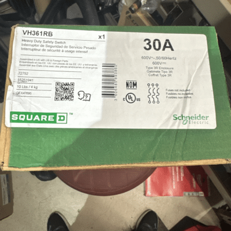 Schneider Electric VH361RB Heavy Duty Fusible Disconnect Safety Switch Brand New