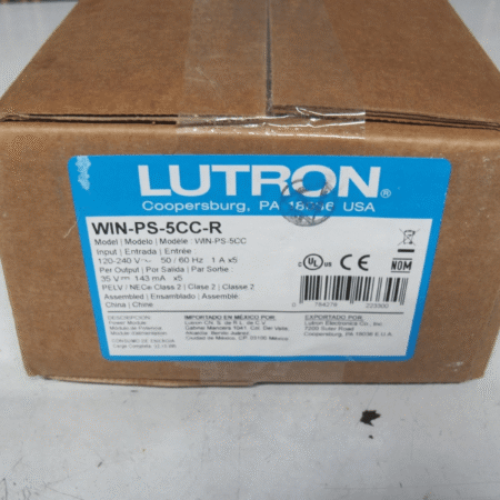 Lutron WIN-PS-5CC-R Power Supply Unit - New