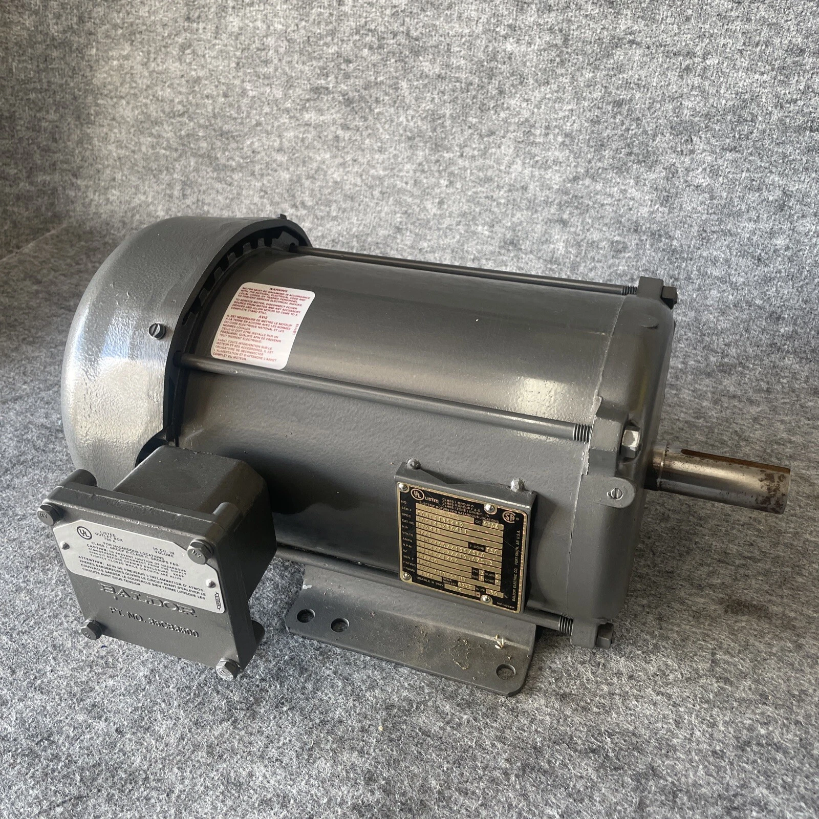 Baldor M7044T 3/5HP 1460/1750RPM 3PH 50/60HZ 184T frame Motor New Other