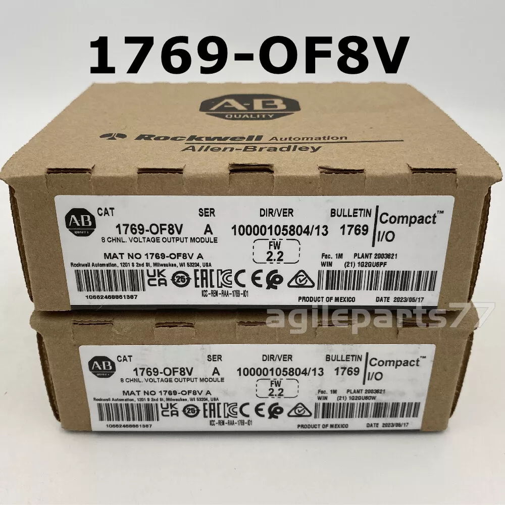1769-OF8V Allen-Bradley SER A CompactLogix 8 Pt Output Module New Factory Sealed
