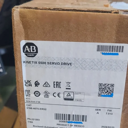 New 2024 Sealed Allen Bradley 2198-H070-ERS2 /A Kinetix 5500 Servo Drive AC