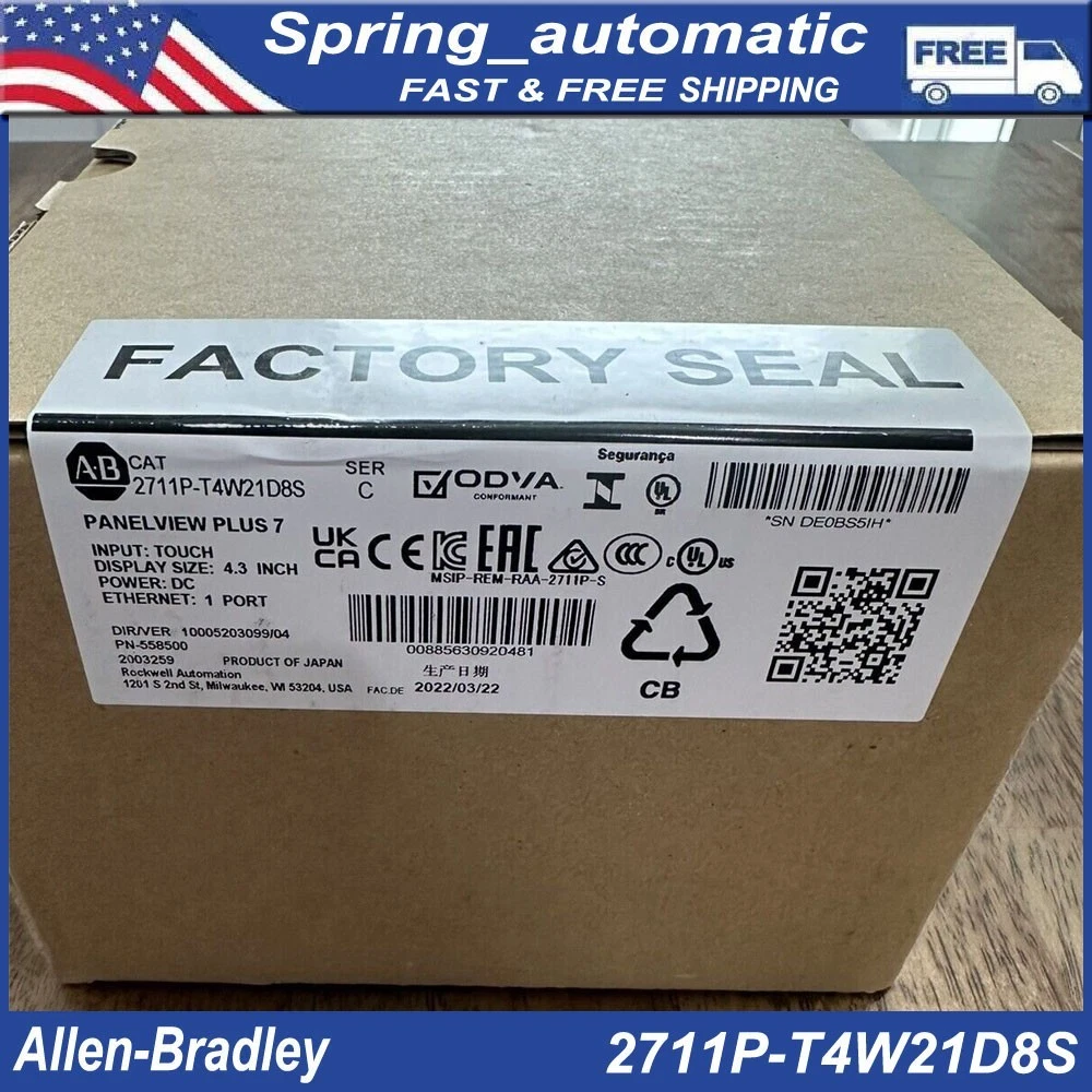 NEW Allen-Bradley 2711P-T4W21D8S /C Panelview Plus 7 Touch Screen 2711PT4W21D8S