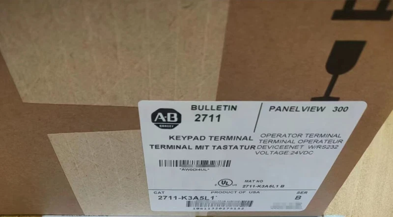 AB 2711-K3A5L1 Ser B FRN 4.41 PanelView 300 HMI Keypad Terminal RS232 2 2711 K3A5L1 0