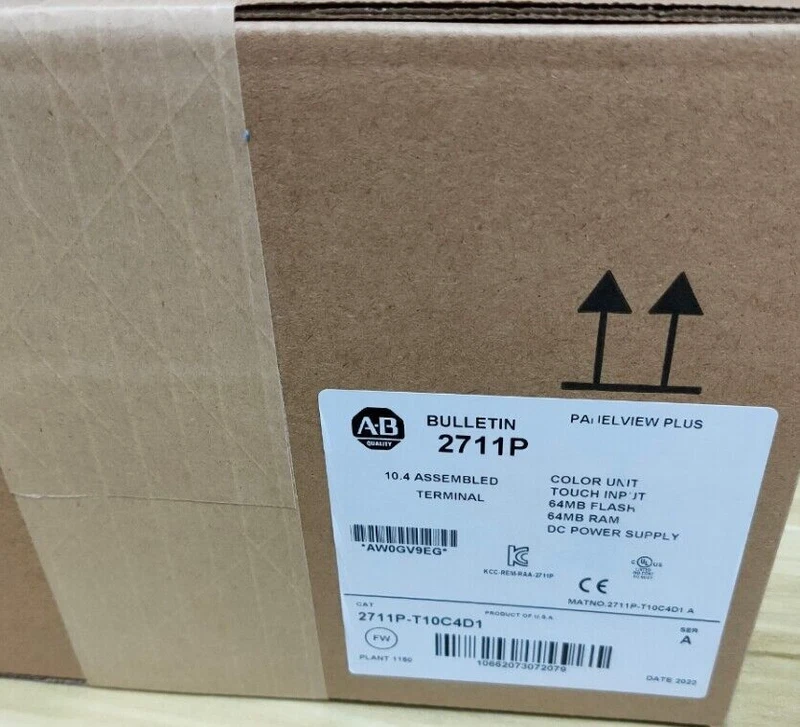 1 PCS New Sealed Allen-Bradley 2711P-T10C4D1 Plus 10.4" Color HMI PanelView US 2 2711P T10C4D1 0