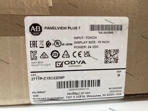 New Allen Bradley 2711P-T15C22D9P HMI PanelView Plus Graphic Terminal 2 2711P T15C22D9P 0