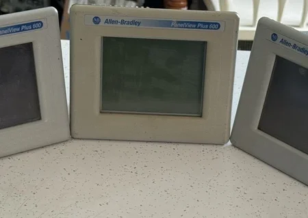 (3) Allen Bradley 2711P-T6C20D Ser C/D PanelView Plus 600 Touchscreen Color HMI