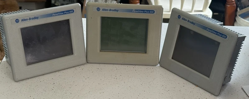 (3) Allen Bradley 2711P-T6C20D Ser C/D PanelView Plus 600 Touchscreen Color HMI 2 2711P T6C20D 0
