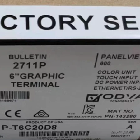 Allen-Bradley 2711P-T6C20D8 HMI PanelView Plus 6 600 6-in Color Free Shipping