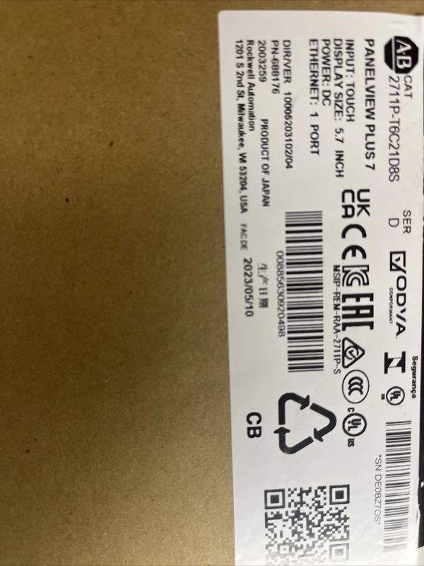 Bulk 3 Units New 2711P-T6C21D8S /C HMI PanelView Plus 7 Graphic Terminal 2 2711P T6C21D8S 0