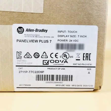 2022 AB 2711P-T7C22D9P HMI PanelView Plus 7 Graphic Terminal