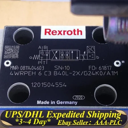 Expedited Shipping Rexroth 0811404603 4WRPEH6C3B40L-20/G24K0/A1M Valve