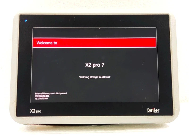 BEIJER ELECTRONICS X2 PRO 7-B2 OPERATOR TOUCH SCREEN HMI PANEL 630000205 REV.1 2 630000205.0 0