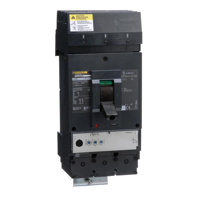 Square D LJA36600U31X - MCCB 600A 3P 600VAC 25kA Mic. 3.3A ABC, Circuit Breaker 2 LJA36600U31X 0