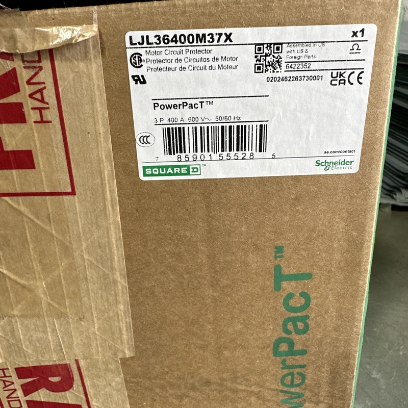 Square D LJL36400M37X Circuit Breaker 400A 3P 600V New in box 2 LJL36400M37X 0