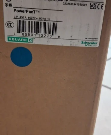 New Square D LJL36400U31X 400 Amp 3 Pole 600 VAC 25kA Power Pact Circuit Breaker