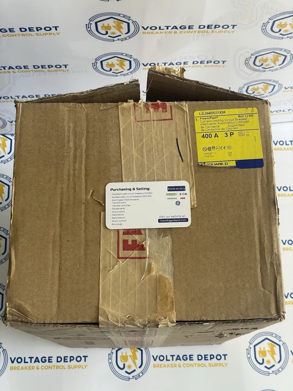 SQUARE D LJL36400U31XSK 400A 600V 65kA 3P CIRCUIT BREAKER - 6mo Warranty 2 LJL36400U31XSK 0