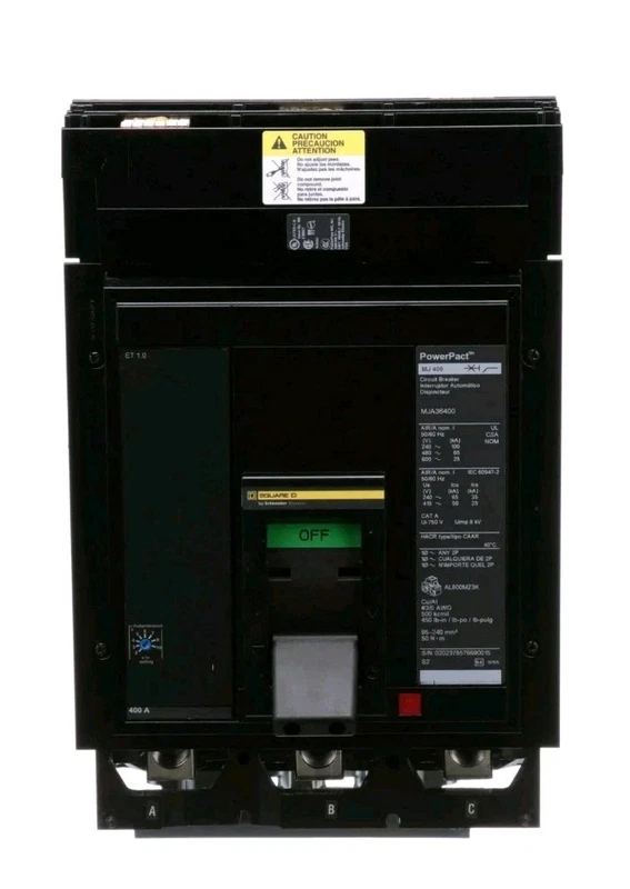 *NEW IN BOX* Square D Power Pact MJA36400 400 Amp 600V 3P I Line Circuit Breaker 2 MJA36400 0