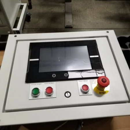 Omron NA5-9W001B-V1 Programmable Terminal w. Enclosure and P/B's-Wired