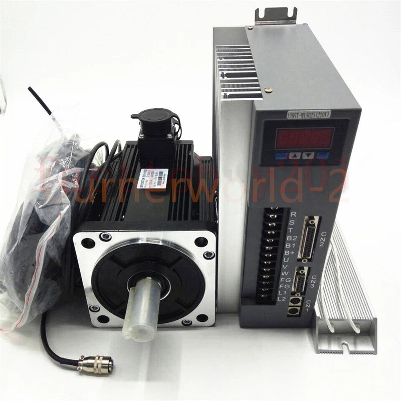 2 sets 3.8KW 15NM AC 220V Servo Motor CNC Servo Driver Kit NEMA52 CNC Router 2 NEMA52 0