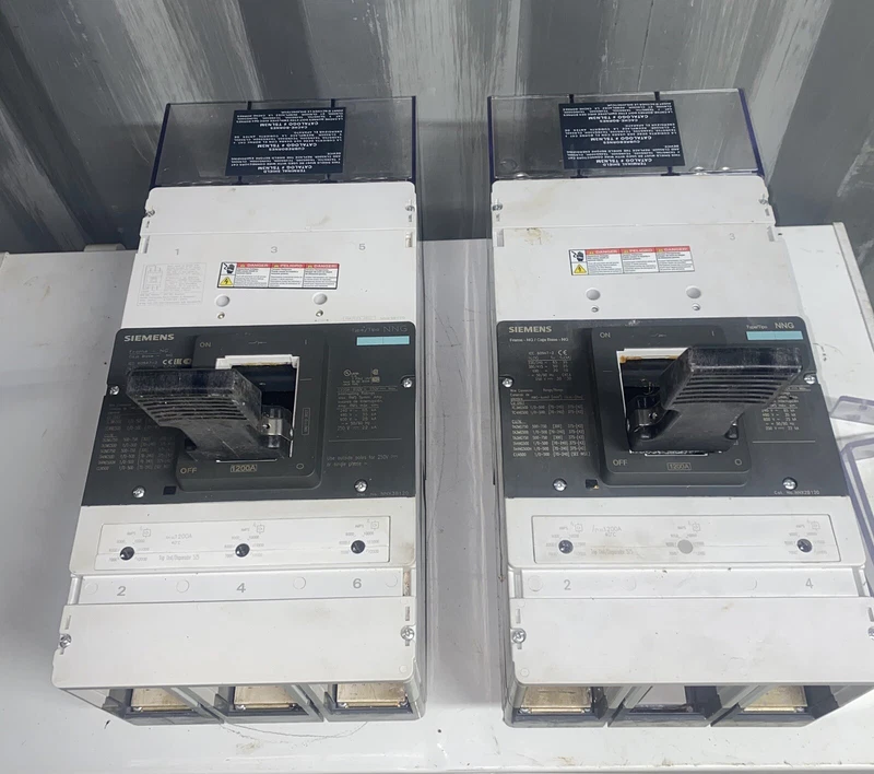 2 - Siemens NNG NNX3B120 1200 Amp 3 Pole Circuit Breakers New Take Out 2 NNX3B120 0