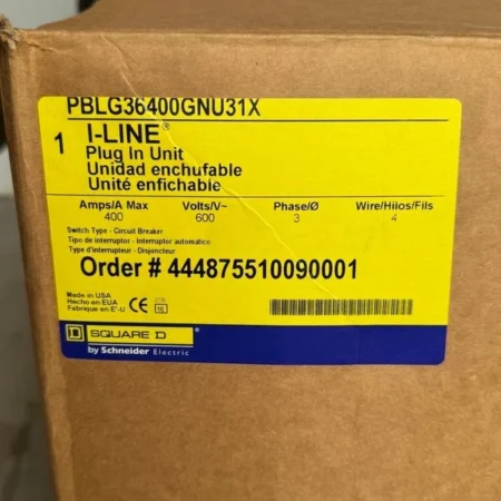 400A 3 Phase Square D I Line Plug In Busway Circuit Breaker (PBLG36400GNU31X)