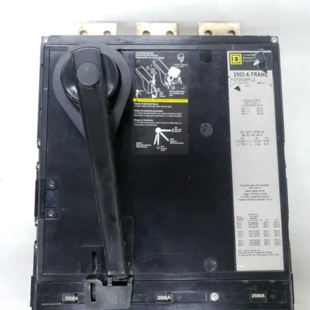 Square D PCF2536PLZ , 2500 Amp, 600 Volt, 100kA, CIRCUIT BREAKER HANDLE BROKEN
