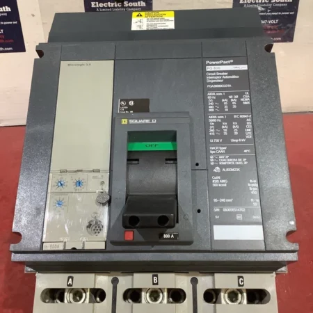Square D I-Line PowerPact Circuit Breaker PGA36080CU31A 800 Amp 600 Volt 3 Pole