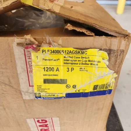 Square D PL1200 PLF34000S 12AGSKMC 1200 Amp PowerPact Circuit Breaker PL 1200