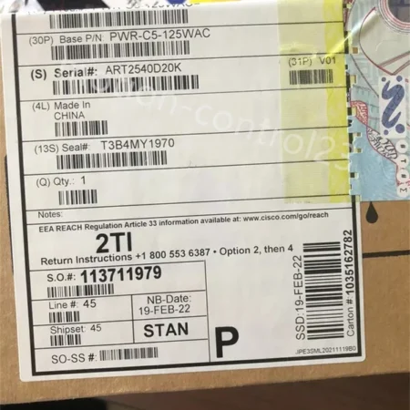 Cisco PWR-C5-125WAC 9200L Series Switch Power Supply Module New Sealed