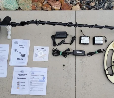 White's Electronics TDI PRO Pulse-Induction Metal Detector +2 Batts + 2 Coils