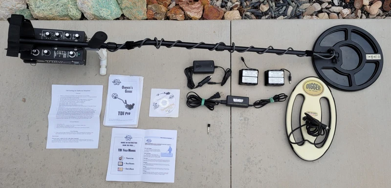 White's Electronics TDI PRO Pulse-Induction Metal Detector +2 Batts + 2 Coils 2 Pulse Induction 0