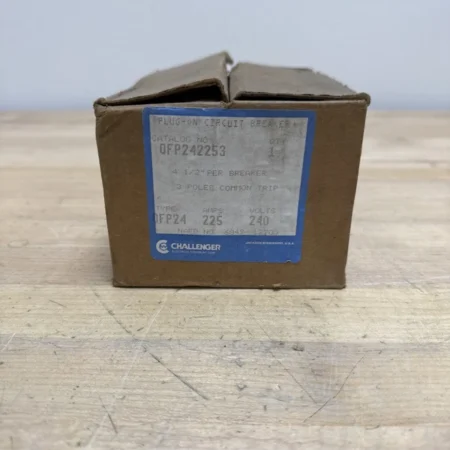 NEW IN BOX CHALLENGER QFP24 QFP242253 3 POLE 225AMP 240V CIRCUIT BREAKER
