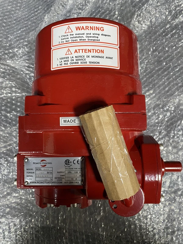 *NEW* Remote Control RCEL-009-A120 1 PH Electric Actuator, 1AMP, 120V, 781LBF-IN 2 RCEL 009 A120 0