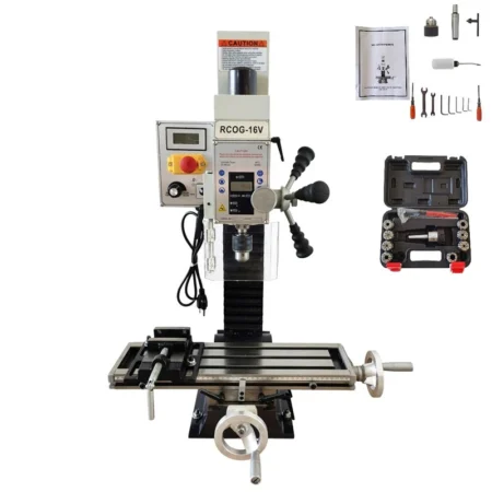 RCOG-16V Brushless Motor Precision Milling Drilling Machine 110V Wood Lathe DIY